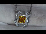 yellow diamond pendant