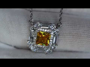 
            
                Load and play video in Gallery viewer, yellow diamond pendant
            
        