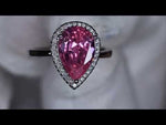 Pink diamond engagement ring