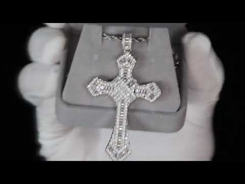 
            
                Load and play video in Gallery viewer, Mens Big Diamond Cross Pendant | Iced Out Cross Pendant | Hip Hop Cross Pendant
            
        