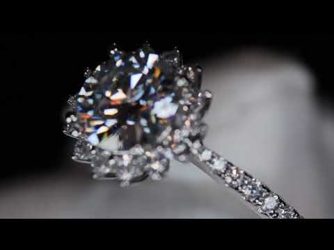 
            
                Load and play video in Gallery viewer, Womens Moissanite Engagement Ring | Womens Lab Diamond Ring
            
        