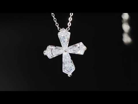 
            
                Load and play video in Gallery viewer, Womens Diamond Cross Pendant
            
        