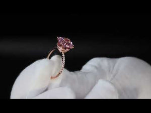 
            
                Load and play video in Gallery viewer, 5.0ct Pink Diamond Engagement Ring | Rose Gold Pink Diamond Ring
            
        