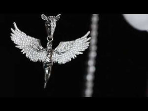 
            
                Load and play video in Gallery viewer, Angel Pendant | Diamond Angel Pendant | Winged Goddess Pendant
            
        