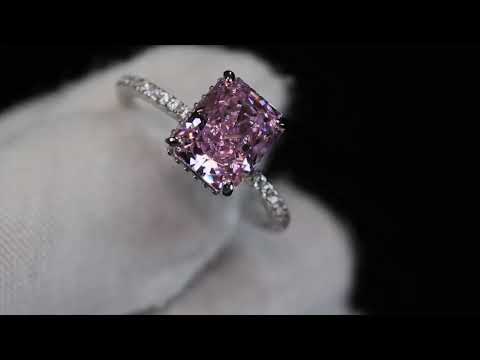 
            
                Load and play video in Gallery viewer, Women&amp;#39;s Pink Diamond Ring
            
        