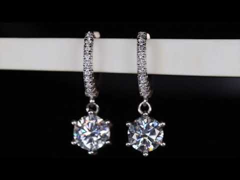 
            
                Load and play video in Gallery viewer, Womens Lab Grown Diamond Earrings
            
        