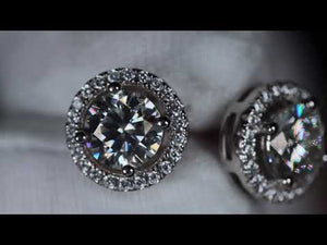 
            
                Load and play video in Gallery viewer, Moissanite Diamond Ear Studs
            
        