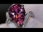 Pink diamond engagement ring