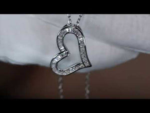 
            
                Load and play video in Gallery viewer, Diamond Heart Pendant | Silver Diamond Heart Pendant
            
        