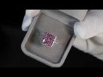10.00ct Pink Diamond Ring | Pink Radiant Cut Diamond Engagement Ring