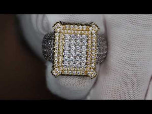 
            
                Load and play video in Gallery viewer, mens two tone diamond ring
            
        