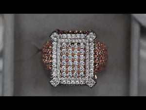 
            
                Load and play video in Gallery viewer, Mens Big Rose Gold Diamond Ring
            
        