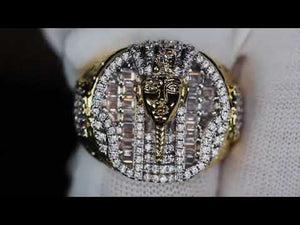 
            
                Load and play video in Gallery viewer, Gold Pharaoh Diamond Ring
            
        