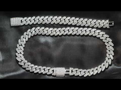 
            
                Load and play video in Gallery viewer, baguette diamond cuban chain
            
        