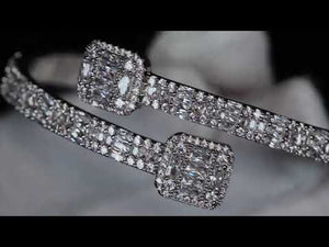 
            
                Load and play video in Gallery viewer, Silver Baguette Diamond Bangle
            
        