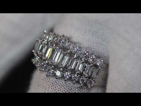 
            
                Load and play video in Gallery viewer, Baguette Ring | Women&amp;#39;s Baguette Diamond Engagement Ring
            
        