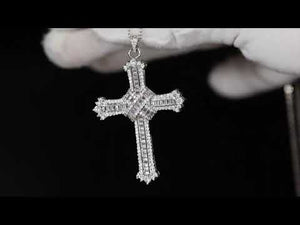 
            
                Load and play video in Gallery viewer, Baguette Iced Out Cross Pendant
            
        