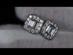 
            
                Load and play video in Gallery viewer, MOISSANITE  BAGUETTE DIAMOND EAR STUDS
            
        