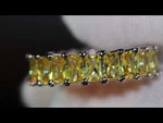 Eternity Ring | Yellow Diamond Ring | Yellow Diamond Engagement Rings | Canary Yellow Diamond Ring | Baguette Ring | Womens Engagement Ring