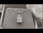 crushed diamond pendant
