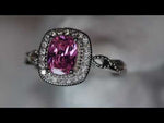 Womens Pink diamond Ring | Pink Oval Cut Diamond Ring