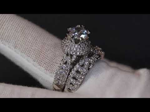 
            
                Load and play video in Gallery viewer, Engagement Ring Set | Engagement Ring Diamond | Wedding Ring Set
            
        