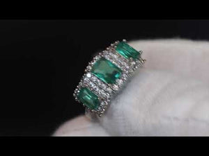 
            
                Load and play video in Gallery viewer, Green Diamond Engagement Rings | Green Diamond Ring | Womens Green Diamond Ring | Promise Ring | Womens Engagement Ring | Halo Ring
            
        