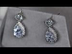 Pear cut diamond earrings | Wedding Earrings