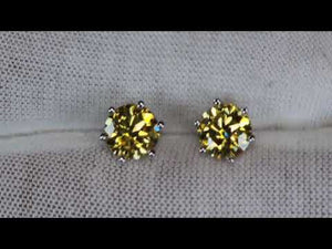 
            
                Load and play video in Gallery viewer, 2.0 Carat | Moissanite Ear Studs | VVS1 Ear Studs | Yellow Diamond Earrings | Yellow Ear Studs | Moissanite Earrings | Moissanite Ear Studs
            
        