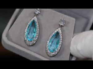 
            
                Load and play video in Gallery viewer, AQUAMARINE BLUE EARRINGS | BLUE DIAMOND EARRINGS
            
        