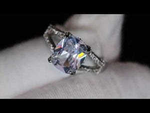 
            
                Load and play video in Gallery viewer, Cushion Diamond Cut Engagement Ring | Womens Cushion Diamond Ring
            
        