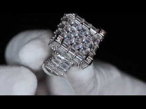 
            
                Load and play video in Gallery viewer, mens baguette diamond hip hop ring
            
        