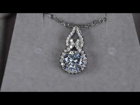 
            
                Load and play video in Gallery viewer, Womens Diamond Pendant | Womens Round Diamond Pendant
            
        