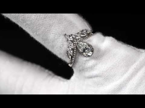 
            
                Load and play video in Gallery viewer, Moissanite Wishbone Engagement Ring
            
        