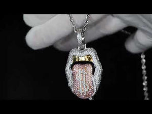 
            
                Load and play video in Gallery viewer, Iced Out Tongue Pendant
            
        