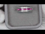 Mens Pink Diamond Ring | Ruby Ring | Womens Pink Diamond Ring