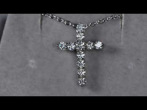 
            
                Load and play video in Gallery viewer, Moissanite Diamond Cross Necklace | Moissanite Diamond Cross Pendants
            
        