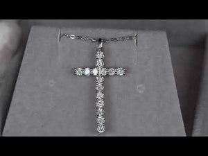 
            
                Load and play video in Gallery viewer, Moissanite Diamond Cross Pendant
            
        