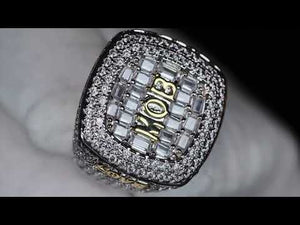 
            
                Load and play video in Gallery viewer, Baguette Diamond superbowl ring
            
        