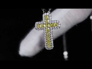 
            
                Load and play video in Gallery viewer, Yellow Diamond Cross Pendant
            
        