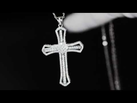 
            
                Load and play video in Gallery viewer, Silver Diamond Cross Pendant
            
        