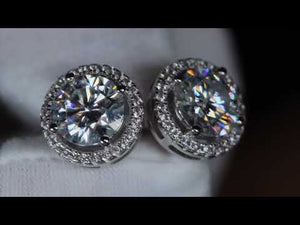 
            
                Load and play video in Gallery viewer, Big Moissanite Diamond Ear Studs
            
        