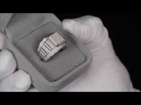 
            
                Load and play video in Gallery viewer, Moissanite Hip Hop Ring
            
        