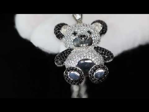 
            
                Load and play video in Gallery viewer, Diamond teddy bear pendant
            
        
