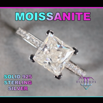 Princess Cut Moissanite Diamond Ring | Moissanite Diamond Ring