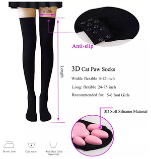 
            
                Load image into Gallery viewer, 3d cat paw stockings
            
        