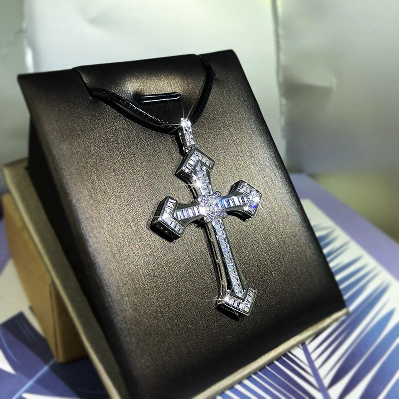 iced out cross for men