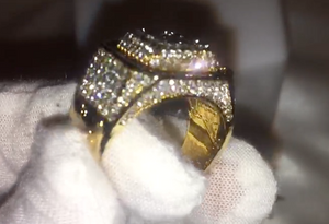 Big Iced Out Rings | Mens Gold Ring | Mens Big Gold Ring