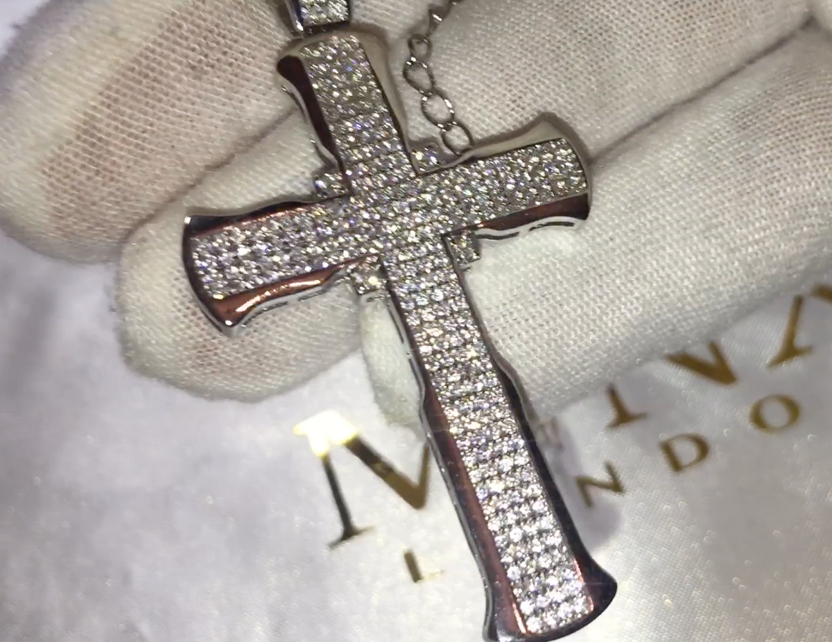 Iced Out Cross Chain | Iced Out Cross | £30 – Minx London