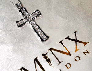iced out cross necklace